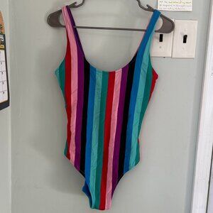 Old Navy One Piece Swimsuit - Colorful Stripes - Good Coverage